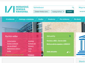 'mzk.cz' screenshot