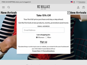 'mzwallace.com' screenshot