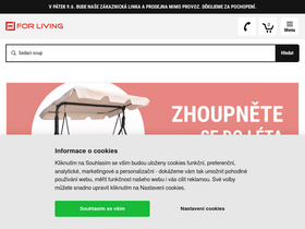 'nabytek-forliving.cz' screenshot