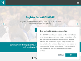 'naccho.org' screenshot