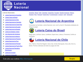 'nacionalloteria.com' screenshot