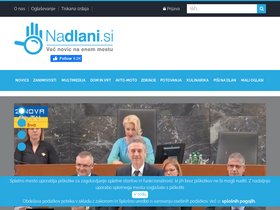 'nadlani.si' screenshot