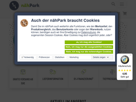 'naehpark.com' screenshot