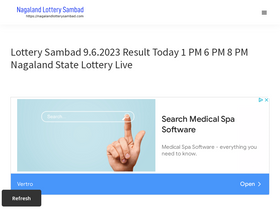 'nagalandlotterysambad.com' screenshot