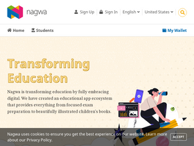 'nagwa.com' screenshot