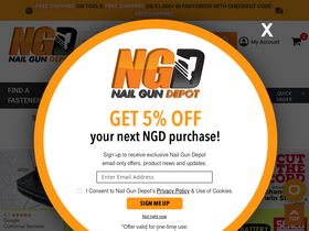 'nailgundepot.com' screenshot