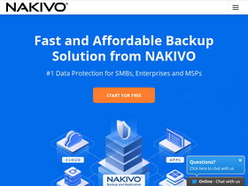'nakivo.com' screenshot