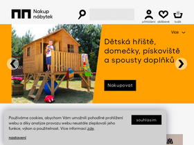'nakup-nabytek.cz' screenshot