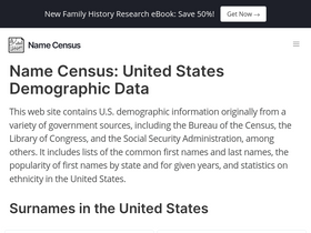 'namecensus.com' screenshot