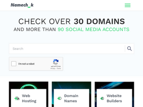'namechk.com' screenshot