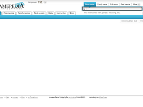 'namepedia.org' screenshot