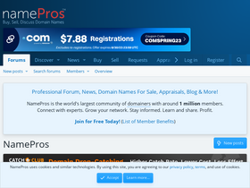 'namepros.com' screenshot