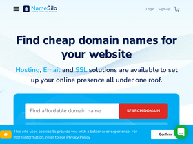 'namesilo.com' screenshot
