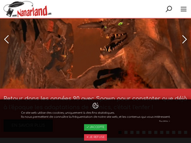 'nanarland.com' screenshot