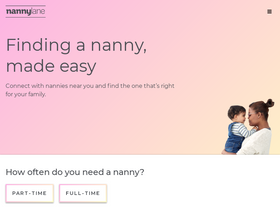 'nannylane.com' screenshot