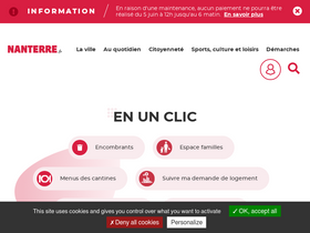 'nanterre.fr' screenshot