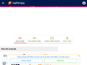'napthengay.vn' screenshot