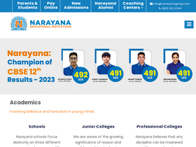 'narayanagroup.com' screenshot