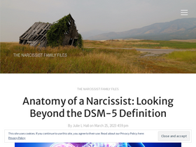 'narcissistfamilyfiles.com' screenshot