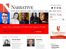 'narrativemagazine.com' screenshot