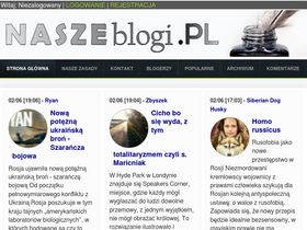 'naszeblogi.pl' screenshot