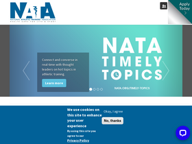 'nata.org' screenshot