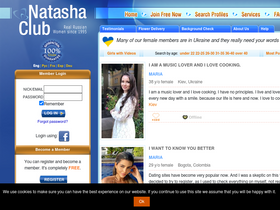 'natashaclub.com' screenshot