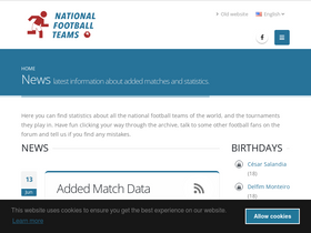 'national-football-teams.com' screenshot