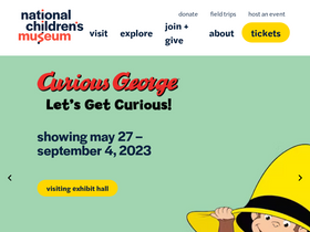 'nationalchildrensmuseum.org' screenshot