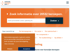 'nationaleberoepengids.nl' screenshot