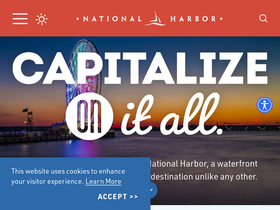 'nationalharbor.com' screenshot