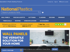 'nationalplastics.co.uk' screenshot