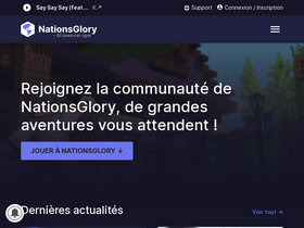 'nationsglory.fr' screenshot