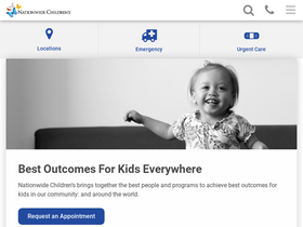 'nationwidechildrens.org' screenshot