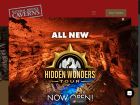 'naturalbridgecaverns.com' screenshot