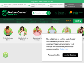 'naturecenter.com.br' screenshot