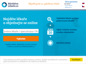 'navstevalekare.cz' screenshot