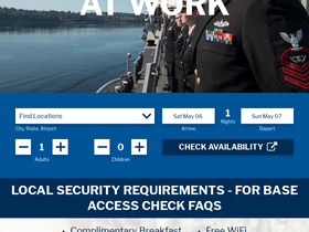 'navy-lodge.com' screenshot