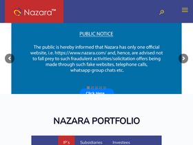 'nazara.com' screenshot
