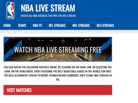 'nba-stream.com' screenshot