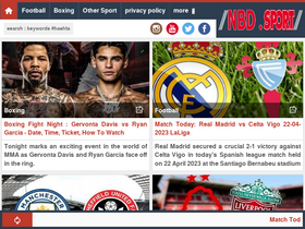 'nbdsport.net' screenshot