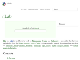 'ncatlab.org' screenshot