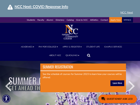 'my.ncc.edu' screenshot