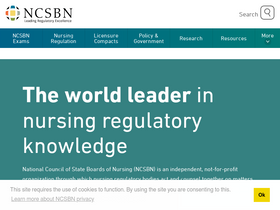 'ncsbn.org' screenshot