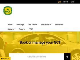 'ncts.ie' screenshot