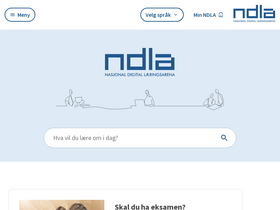 'ndla.no' screenshot