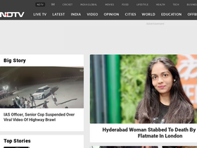 'ndtv.com' screenshot