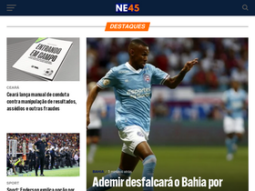 'ne45.com.br' screenshot