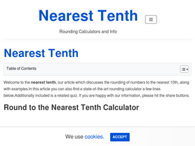 'nearesttenth.com' screenshot