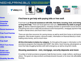 'needhelppayingbills.com' screenshot